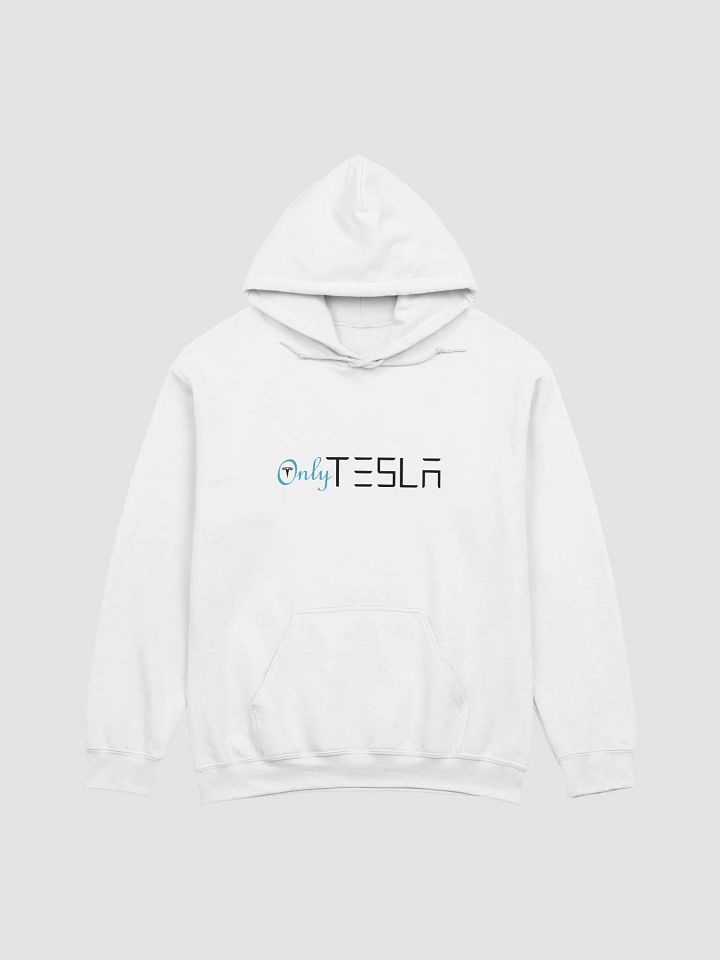 "OnlyTesla" White Hoodie product image (1)
