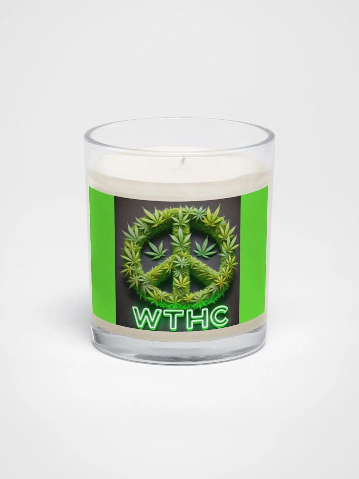 Da Peaceful Cannabis Leaf Soy Wax Candle product image (1)