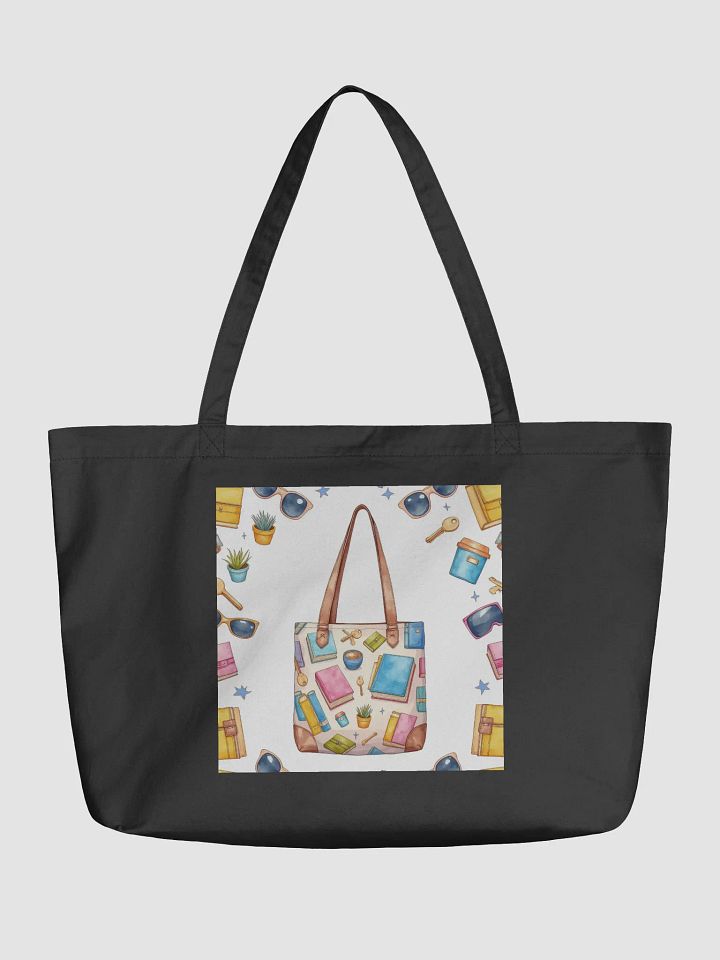 Pixxotia Whimsical Book Lover's Tote Bag product image (1)