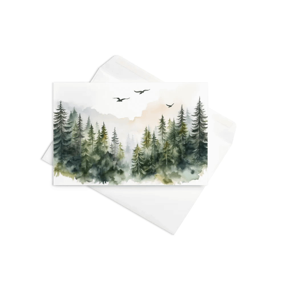 All-Occasion Greeting Card: Three Crows in Flight product image (9)