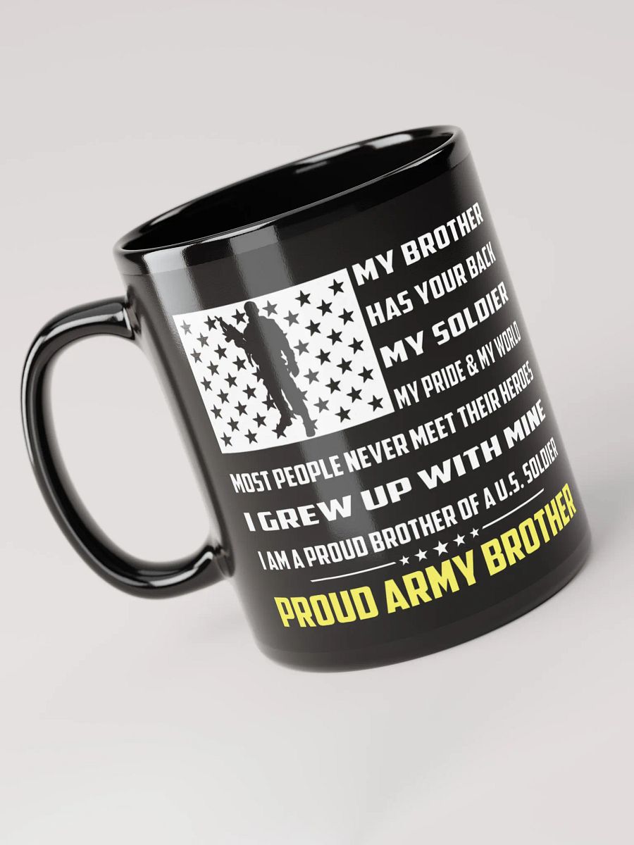 Proud Army Brother - Black Mug product image (1)