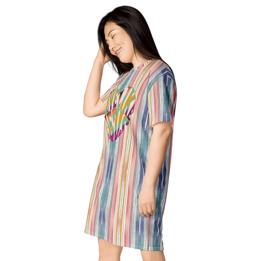 Rainbow Love T-Shirt Dress product image (4)