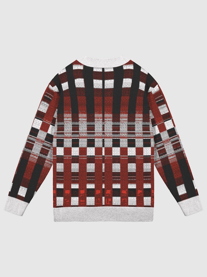 Retro Plaid Cardigan – Red & Black product image (2)