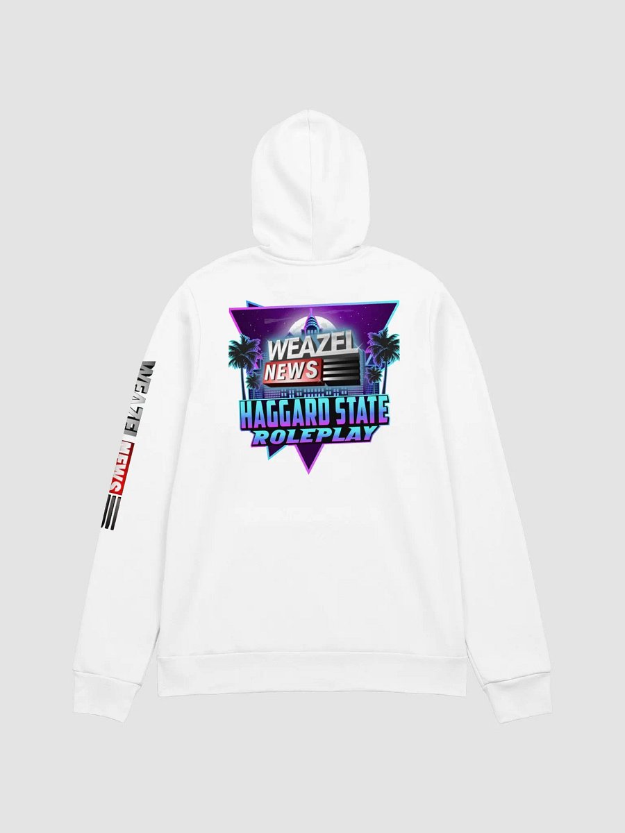 Bella+Canvas Weazel News HSRP Supersoft Hoodie (White) product image (2)