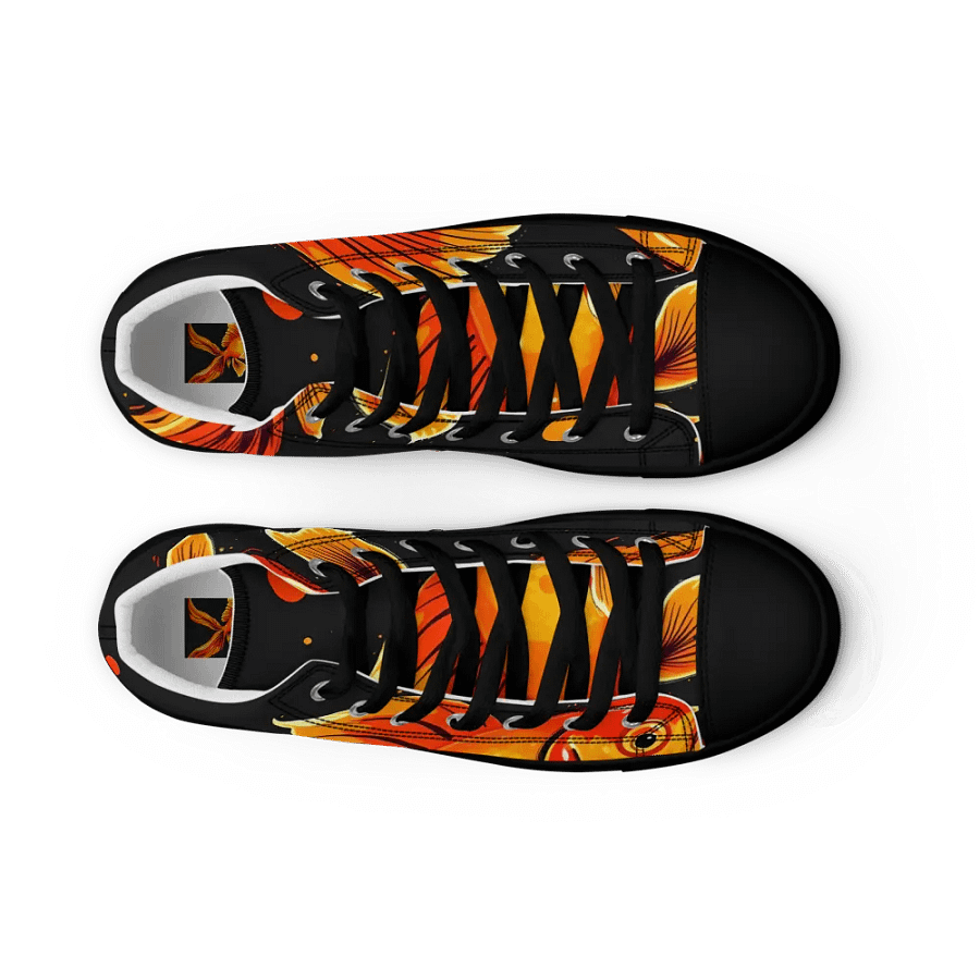 Luminous fins, Men's High Top Canvas Shoes product image (9)