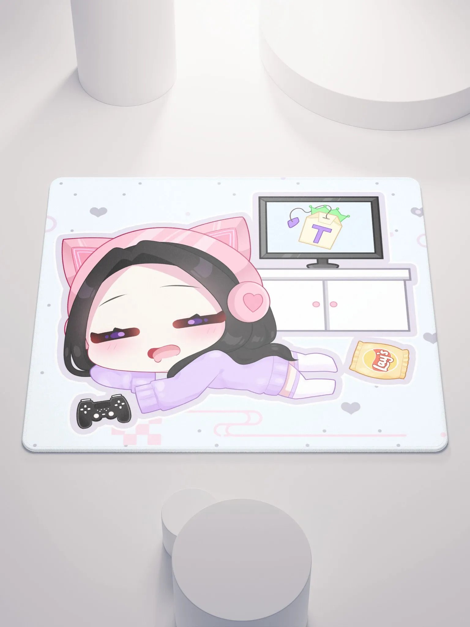 'Lazy Gamer' Chibi Mouse Pad product image (1)