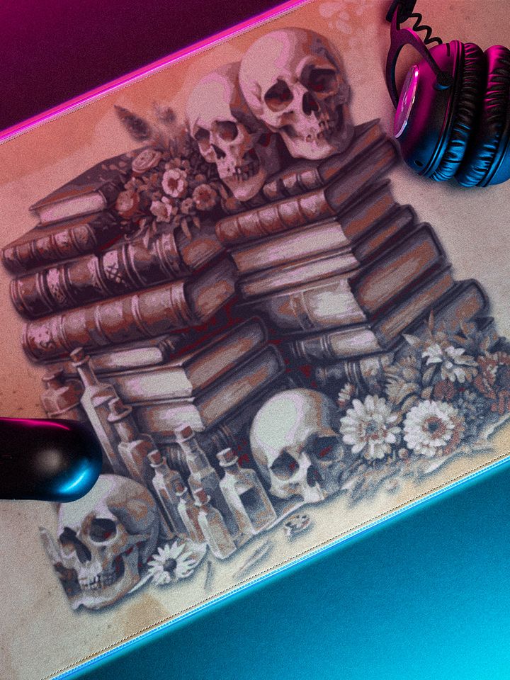 Gothic library Desk Mat product image (2)