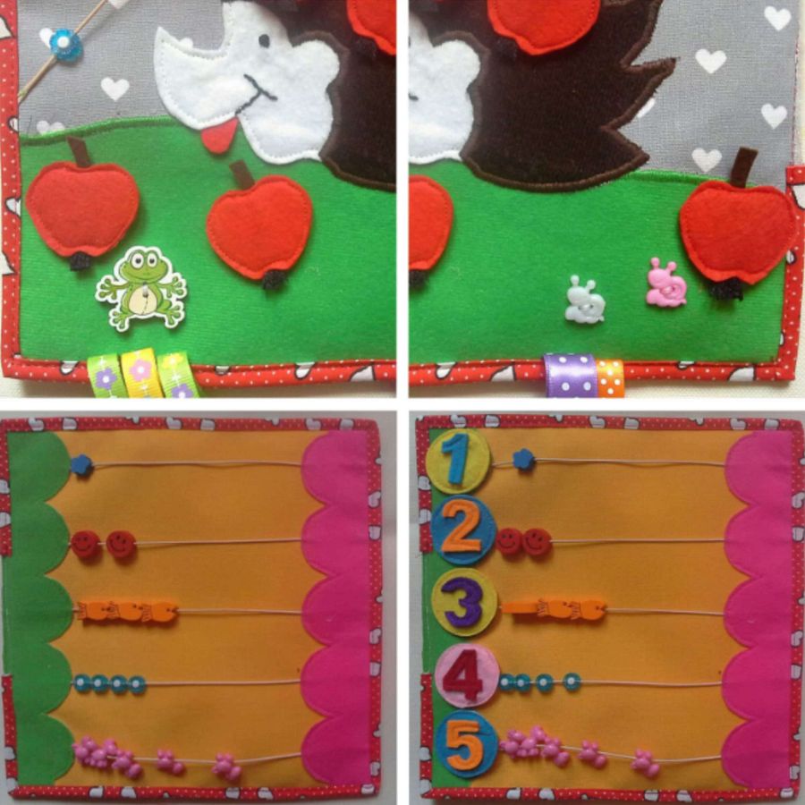 Personalized Montessori quiet felt book for toddlers product image (3)