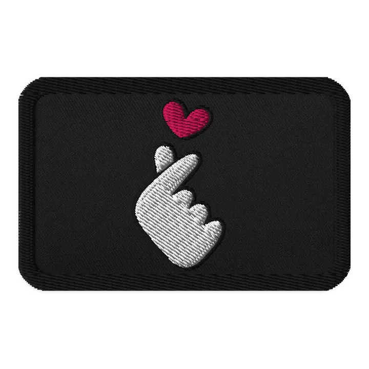 Heart Gesture Embroidered Patch product image (1)
