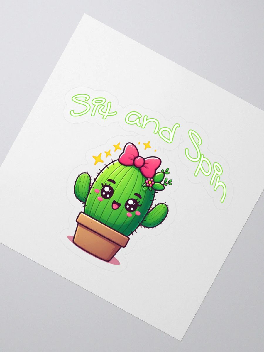 Sit and Spin Sticker product image (2)