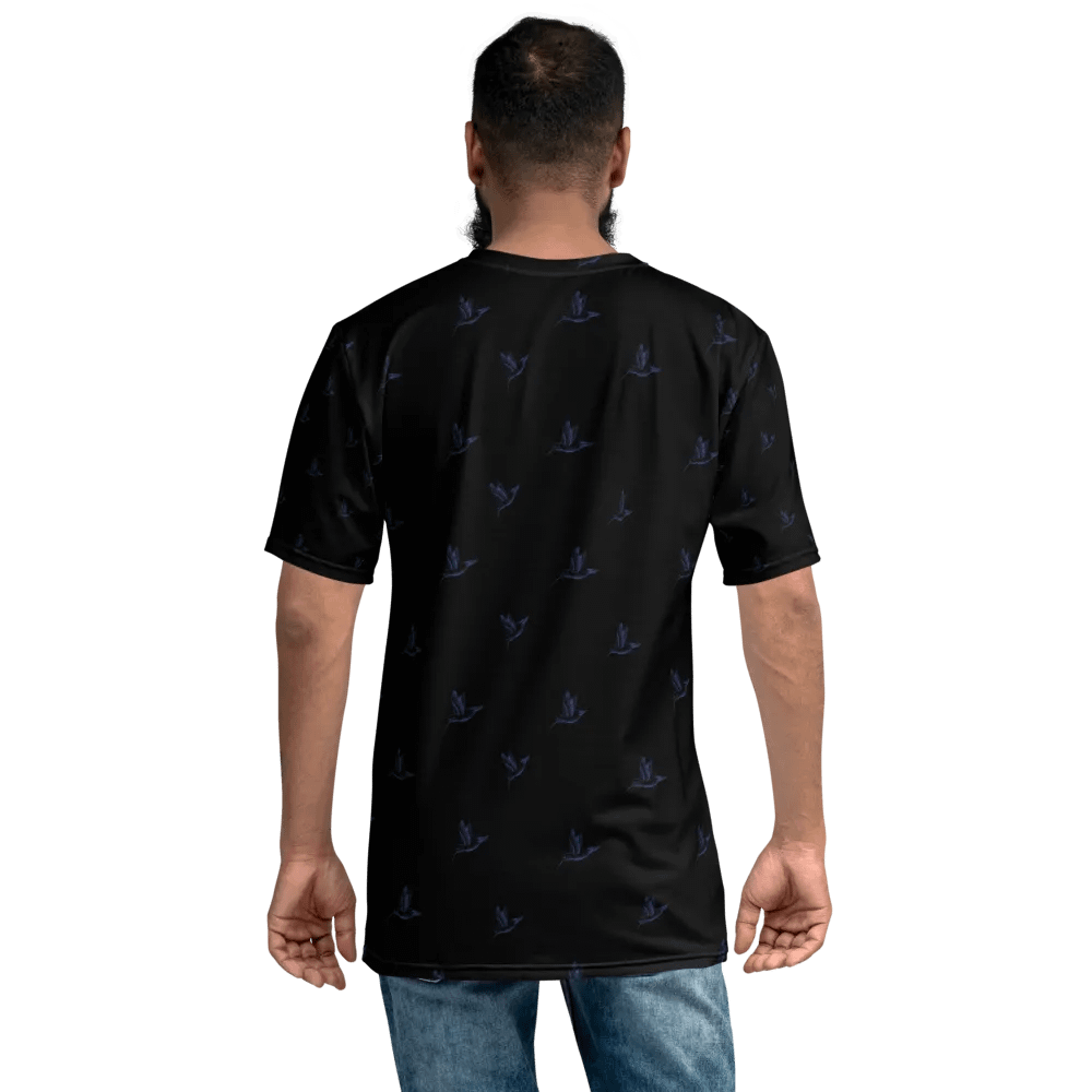 humming birds on black t shirt product image (7)