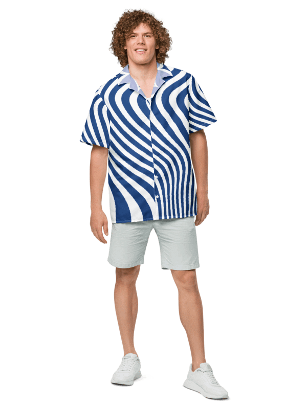 Zabu Tropical Breeze Blue Swirl Hawaiian Shirt product image (1)