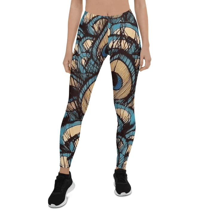 Peacock Feather Dream Leggings product image (1)