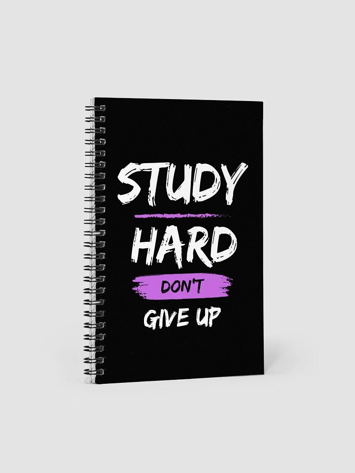 Study Hard Motivation Spiral Notebook product image (1)