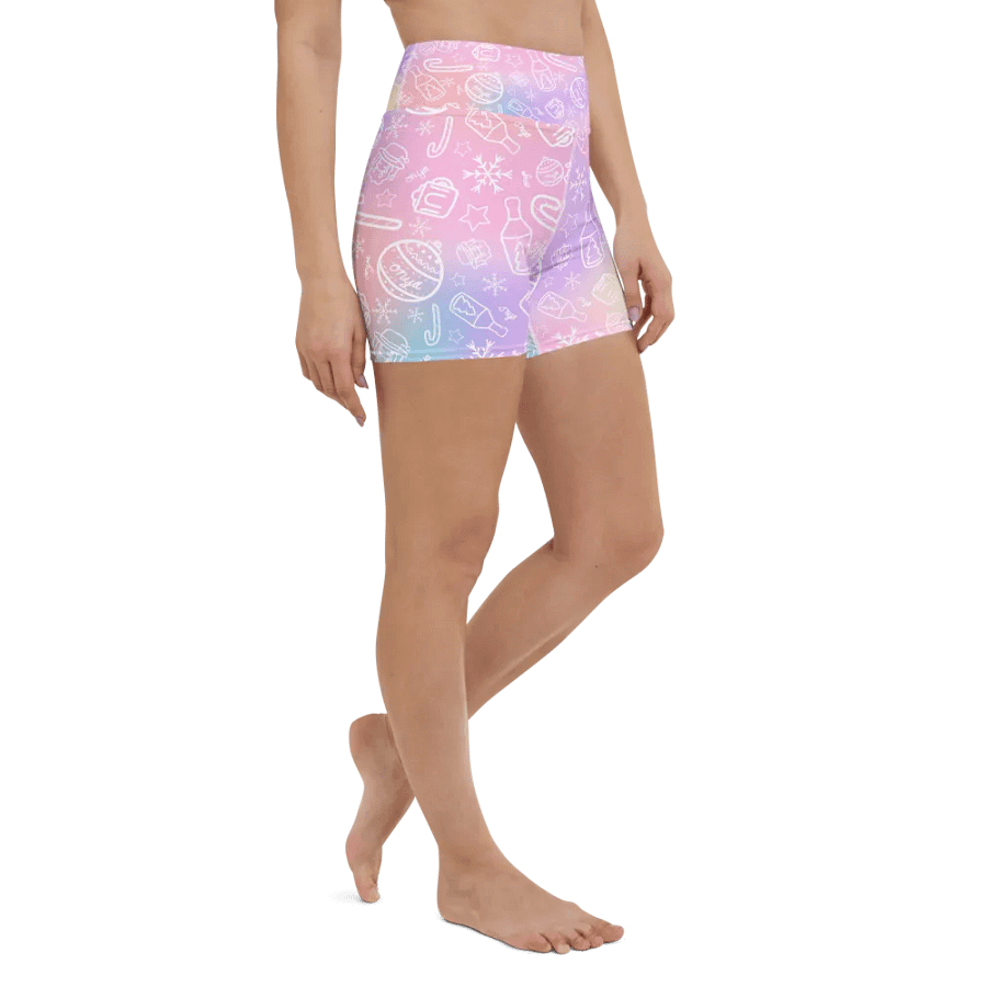 Limited Edition Christmas Tie Die Yoga Shorts product image (7)