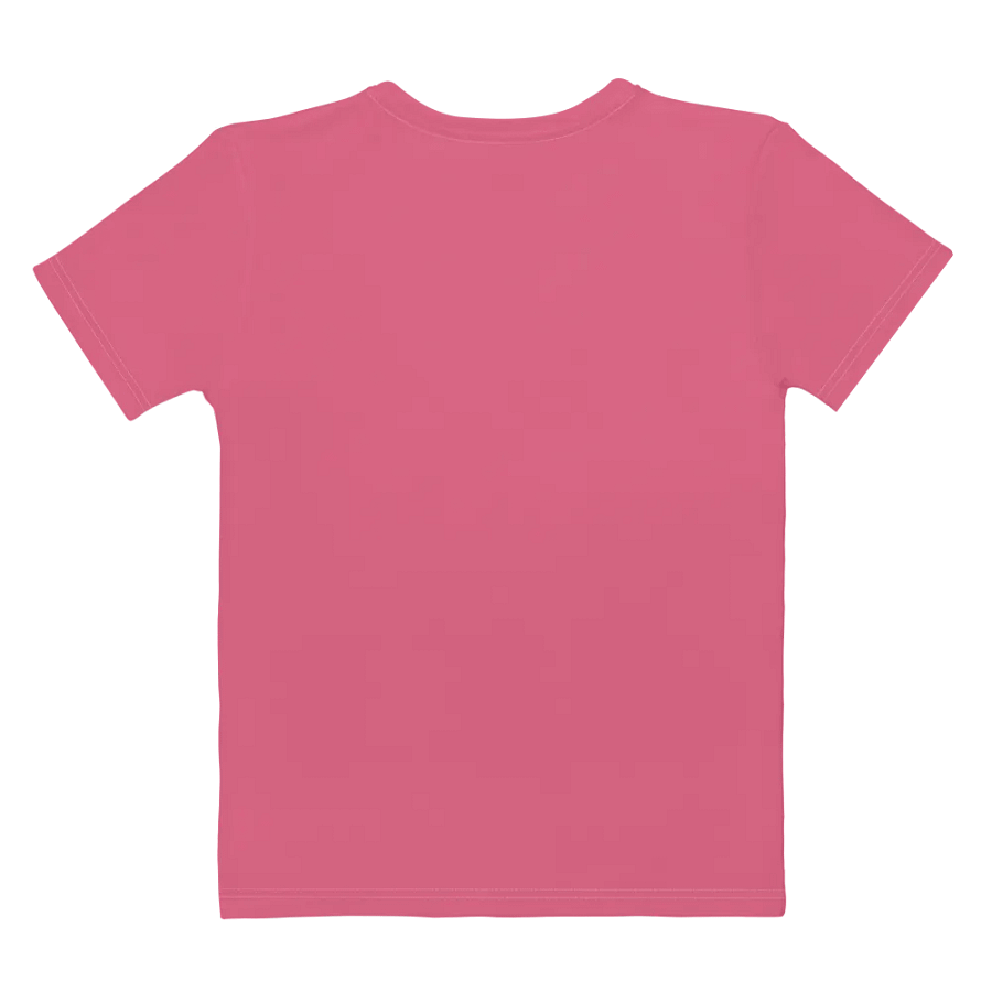Plain Rosy Pink True Summer Women's Crewneck Polyester Heavyweight Premium T-Shirt by Treasure Pie product image (9)
