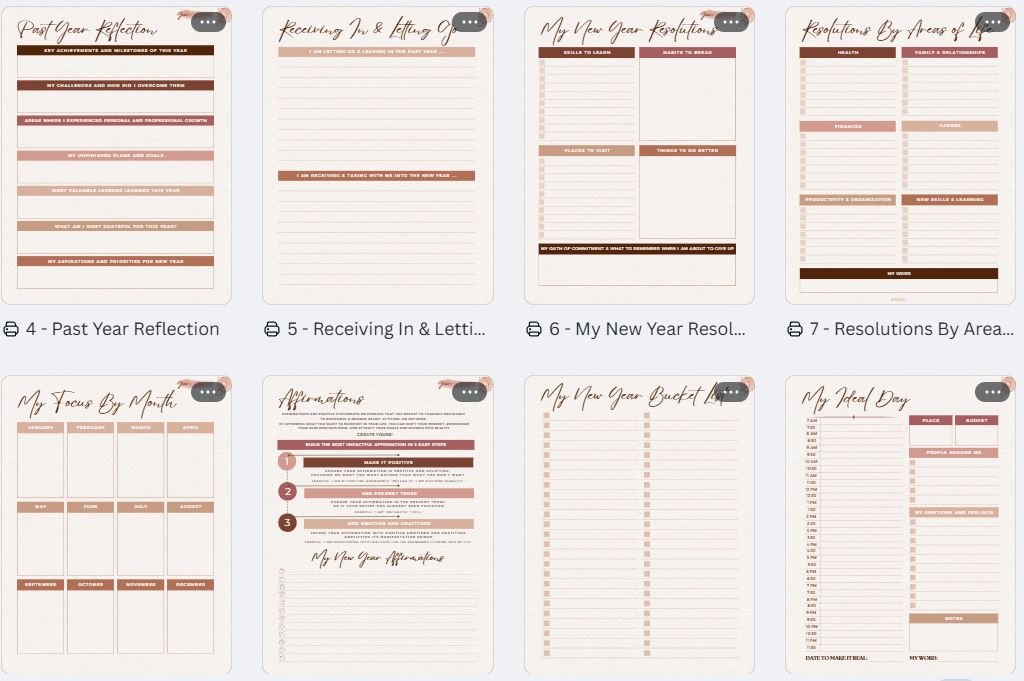 🌟 The Ultimate New Year’s Resolution Planner product image (4)