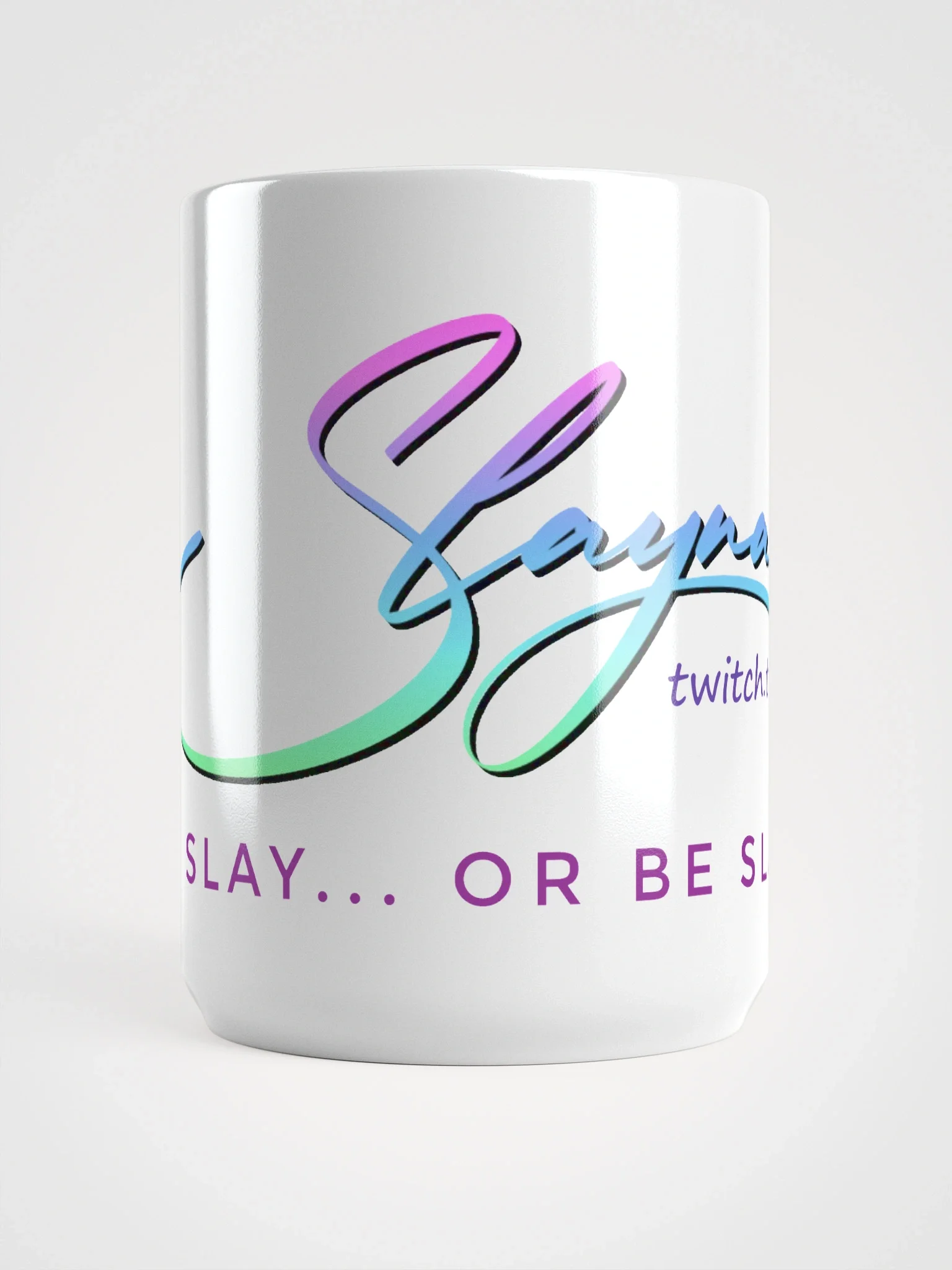 SLAYNA Ombre Large 15 oz White Mug product image (1)