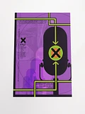 Phase Set Transit | Purple Paper Poster product image (1)