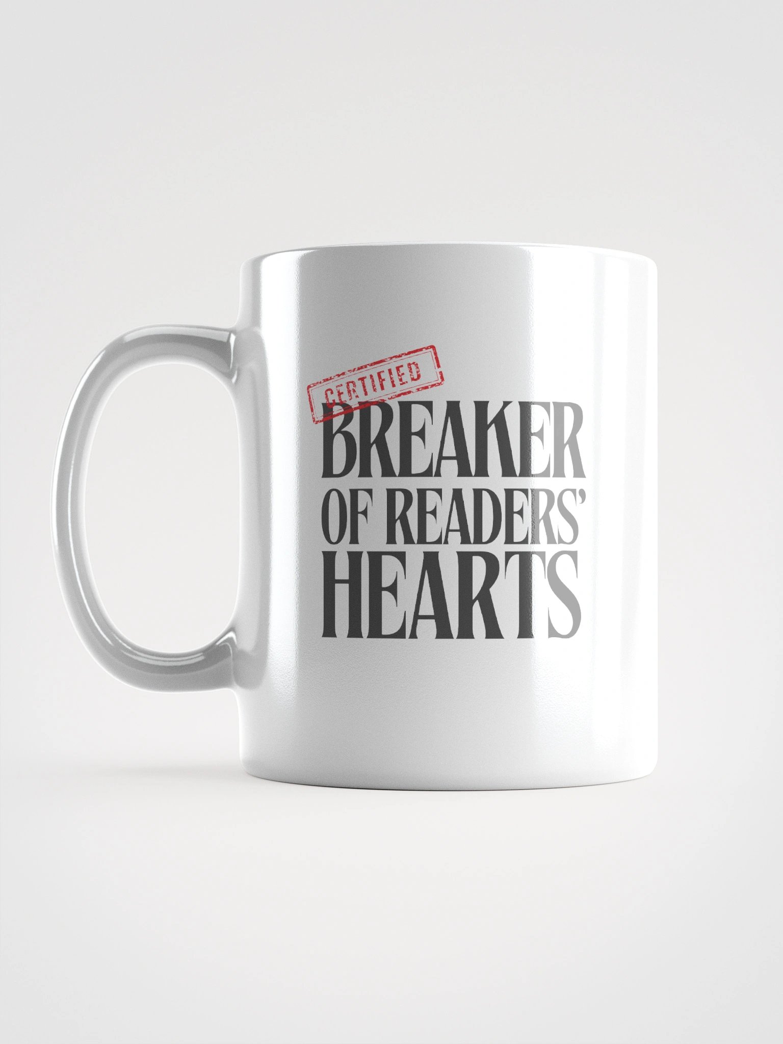Certified Breaker Of Readers' Hearts Mug product image (1)