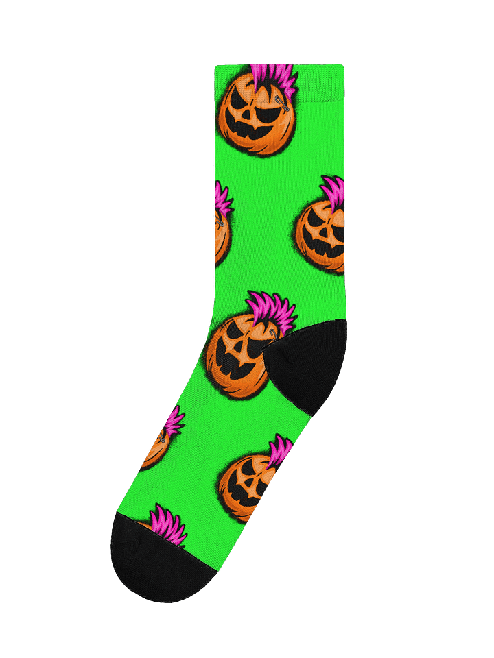 Punkin green sock product image (1)