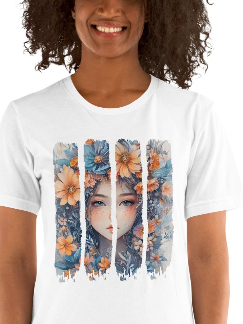 Ethereal Floral Beauty Brushstroke TShirt product image (4)