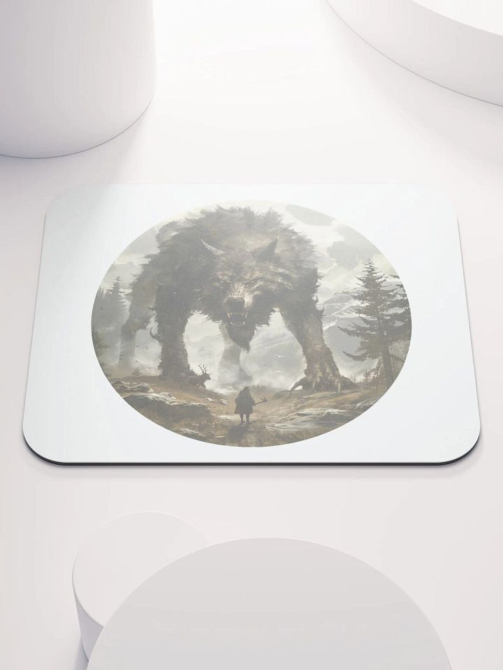 Fenrir - The Monstrous Wolf of Norse Mythology Mouse Pad product image (1)