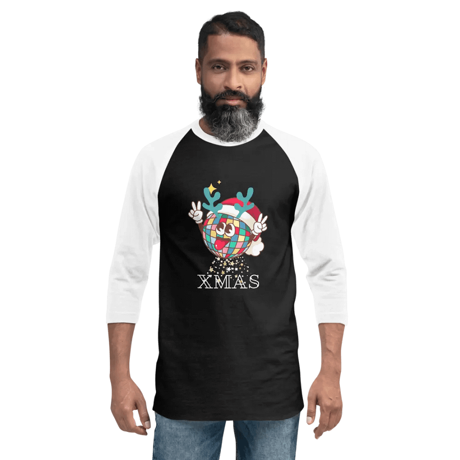 Xmas 365 - Festive Disco Ball Reindeer Tee product image (2)
