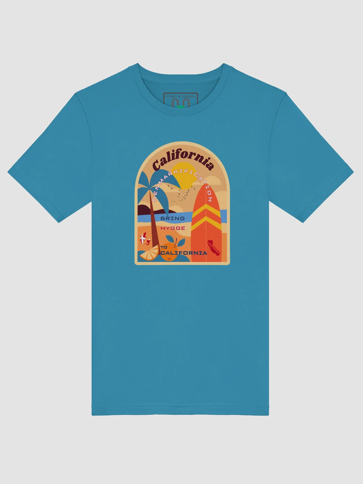 California Dreamin' Retro Surf Poster Tee product image (5)