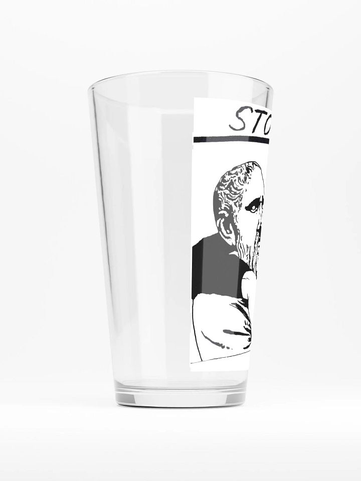 Stoic Youth Zeno of Citium quote Shaker Pint Glass product image (2)