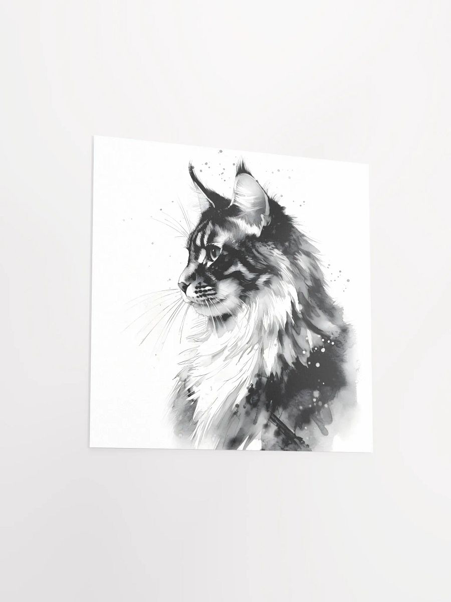 Maine Coon Cat Portrait Print product image (3)
