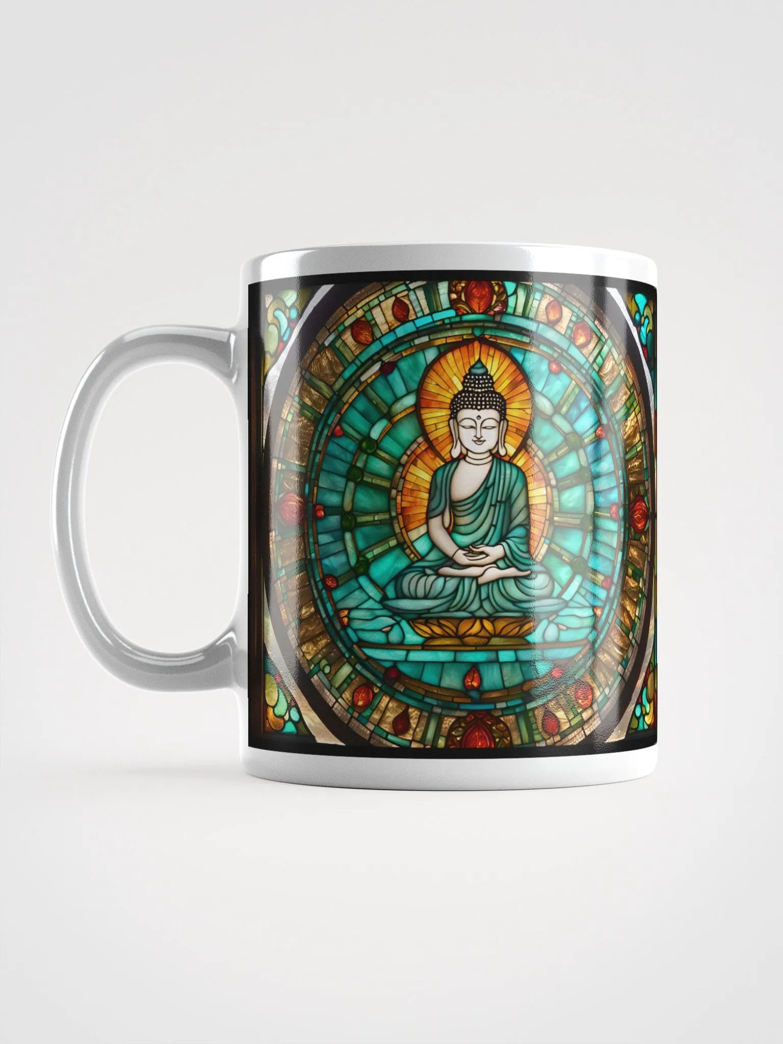 #005 White Tara Buddha Stained Glass Mug product image (17)