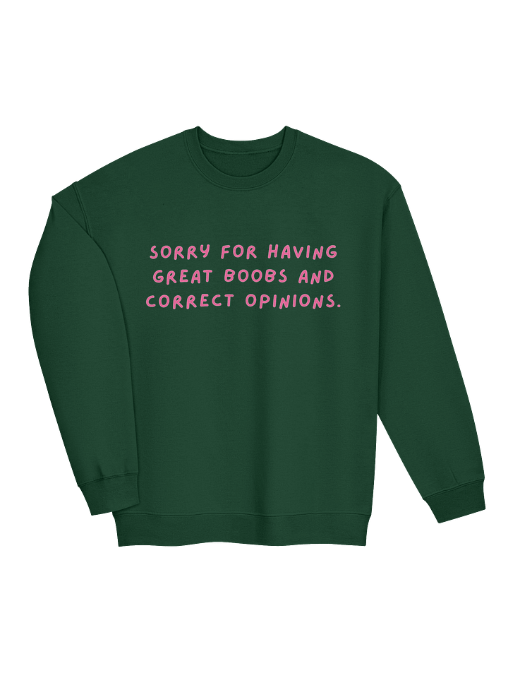Sorry For Having Great B**Bs And Correct Opinions Sweatshirt product image (18)