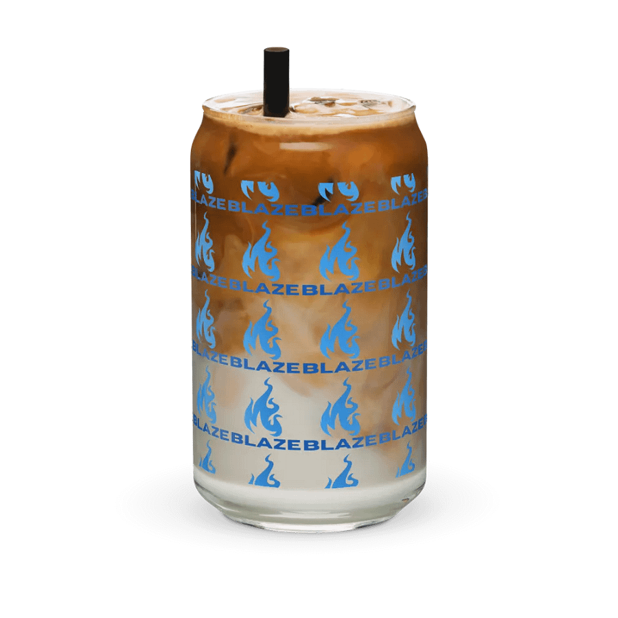 blaze logo glass cup product image (42)