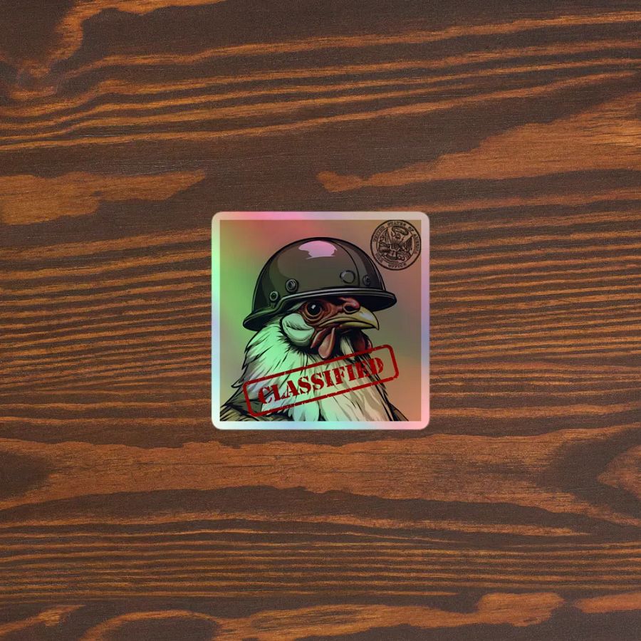Classified Clucker Holographic Sticker Sheet product image (3)