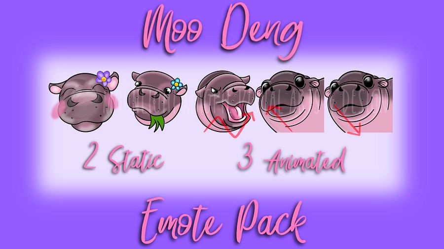 Moo Deng Emotes product image (1)