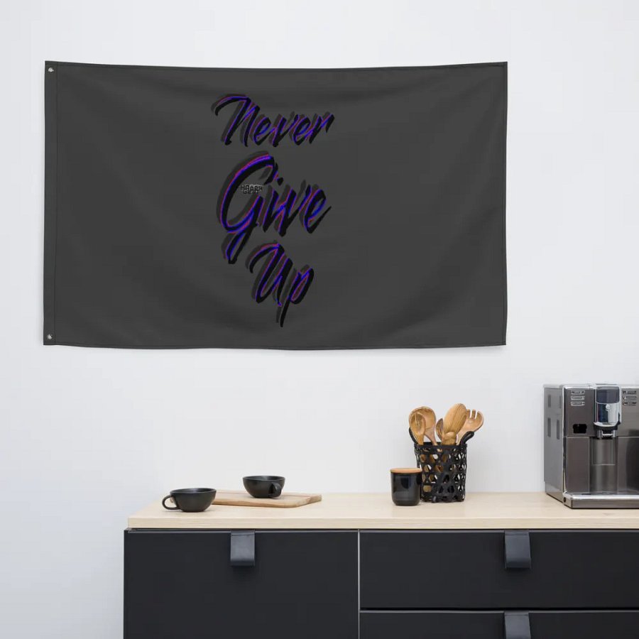 Never Give Up - Eclipse - Flag product image (6)