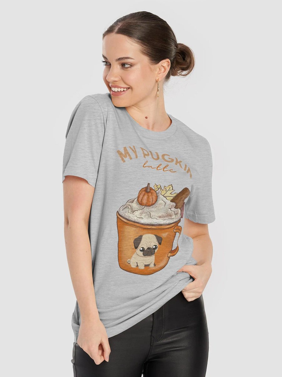 Pug Pumpkin Latte Funny T-shirt product image (22)