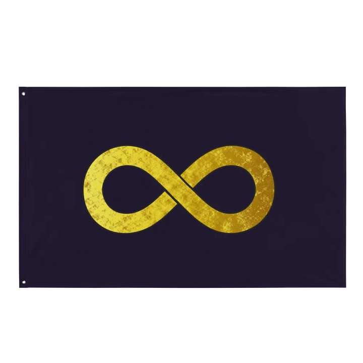 Golden Infinity Flag (Purple) product image (1)