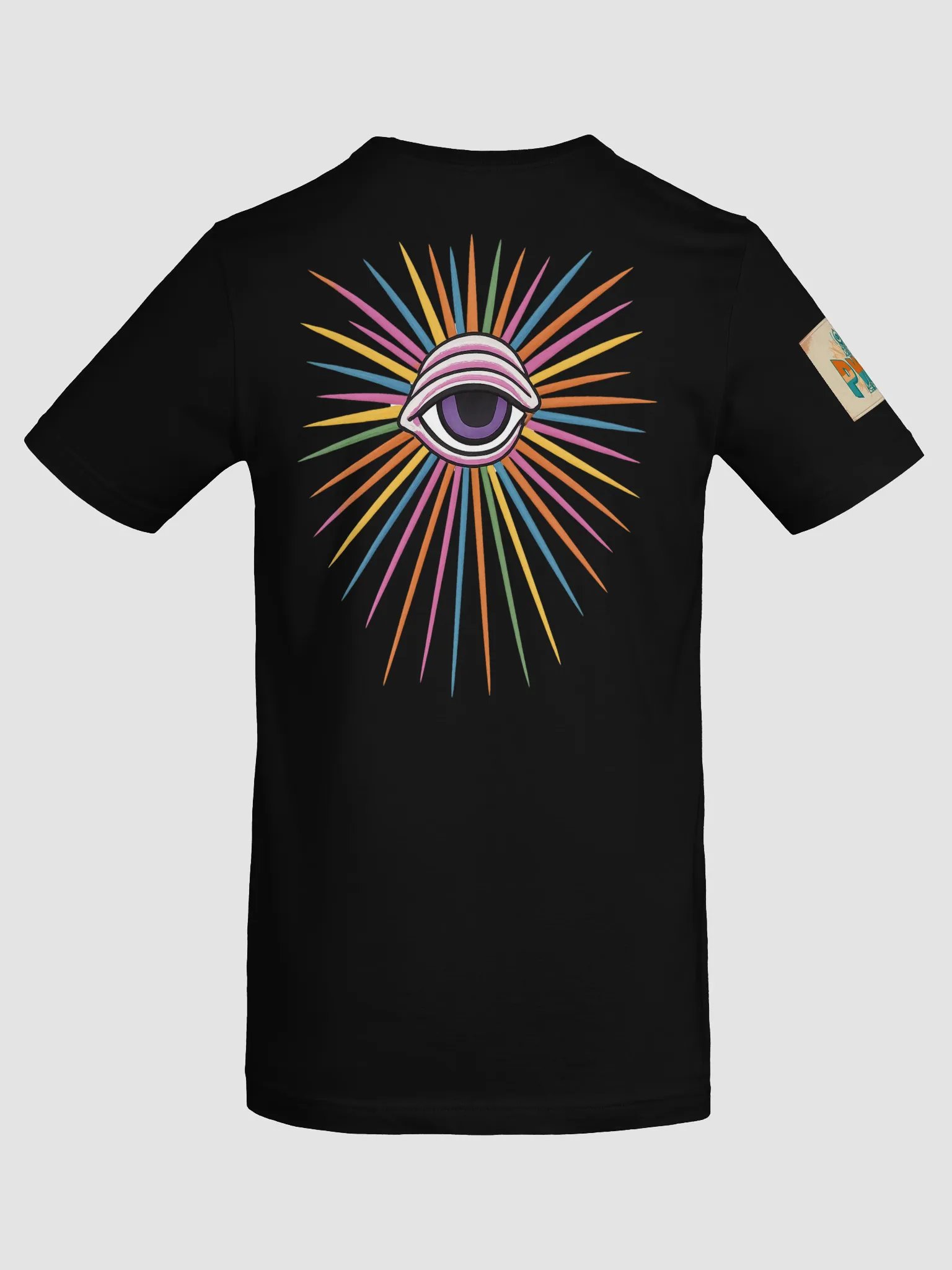 Woman's PWR Radiating Eye Black T-Shirt product image (8)