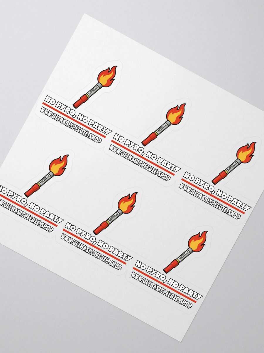 Pachet 6 stickere No Pyro No Party product image (2)