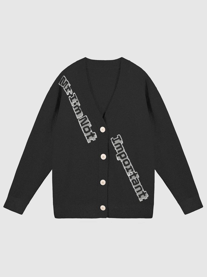 Cardigan Without Pocket - Knitted - Mr I'm Not Important product image (1)