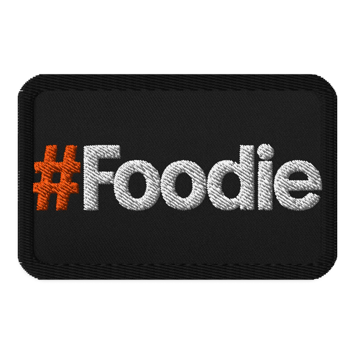 #Foodie Embroidered patch product image (1)