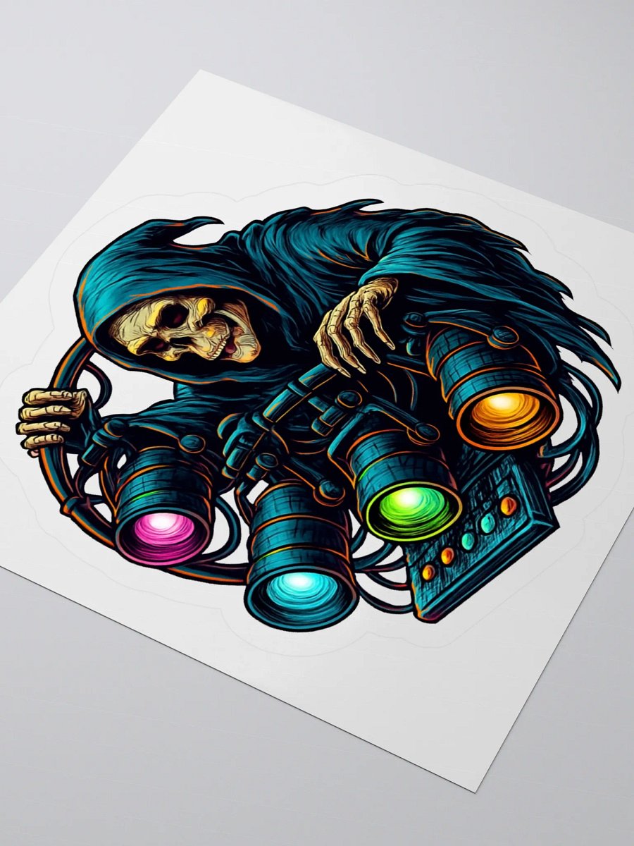 Theatrically Jerry: "Grimm, Spot Me!" Grim Reaper Stagehand Stickers product image (8)