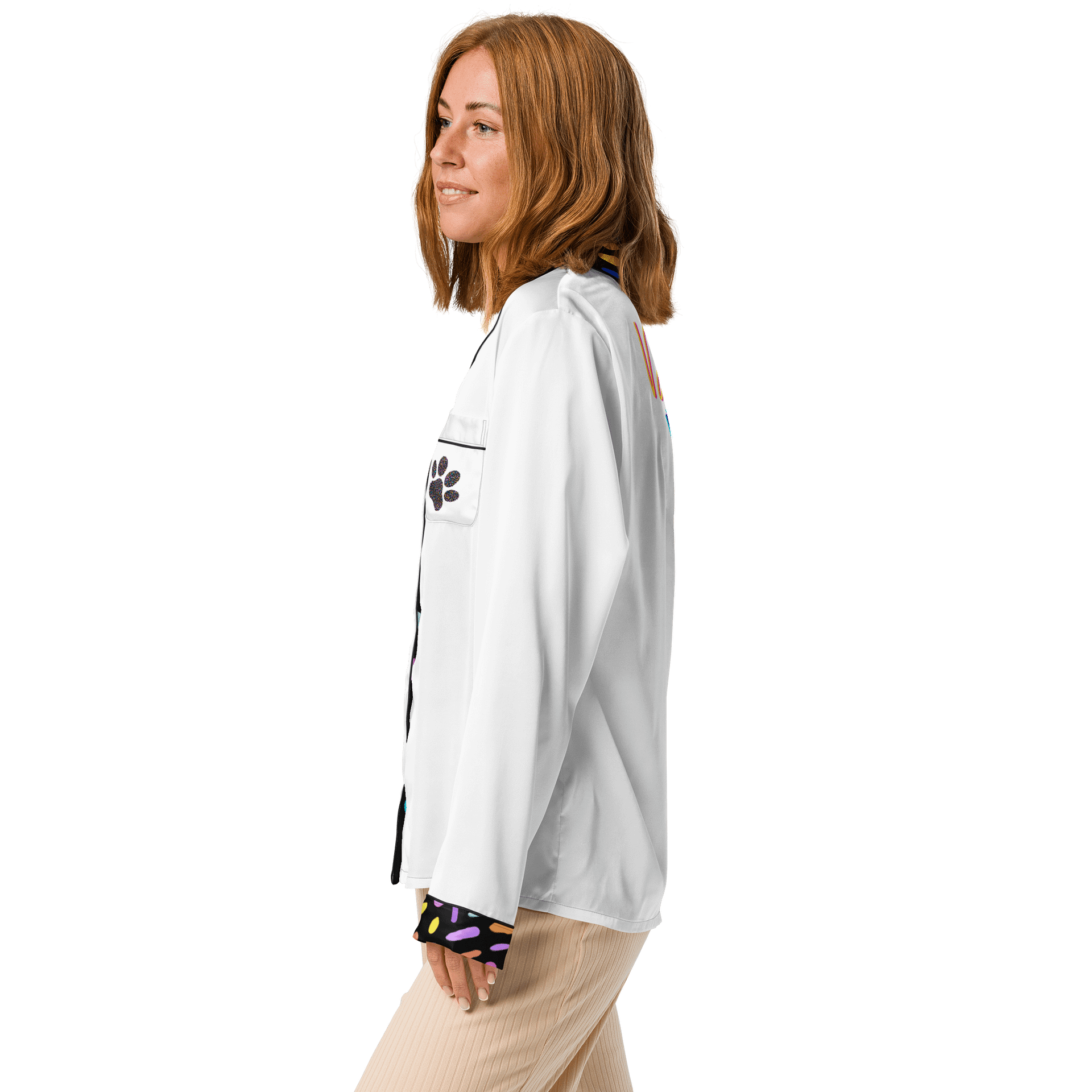 Dirty Paws Long Sleeve Pajama Shirt product image (4)