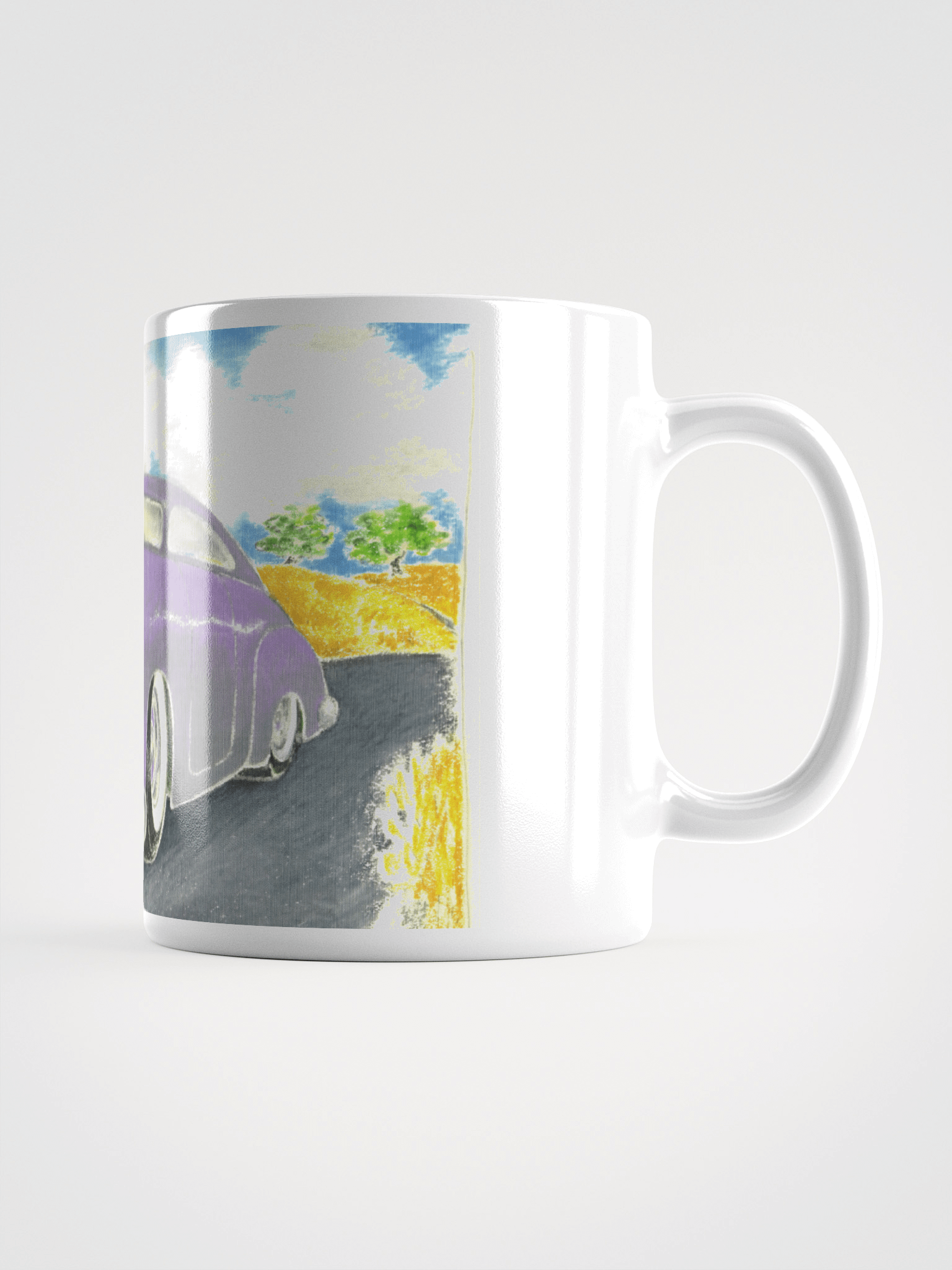 Low Custom White Glossy Mug product image (2)