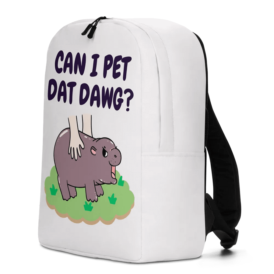 MOODENG'S CAN I PET DAT DAWG? WHITE BACKPACK product image (7)