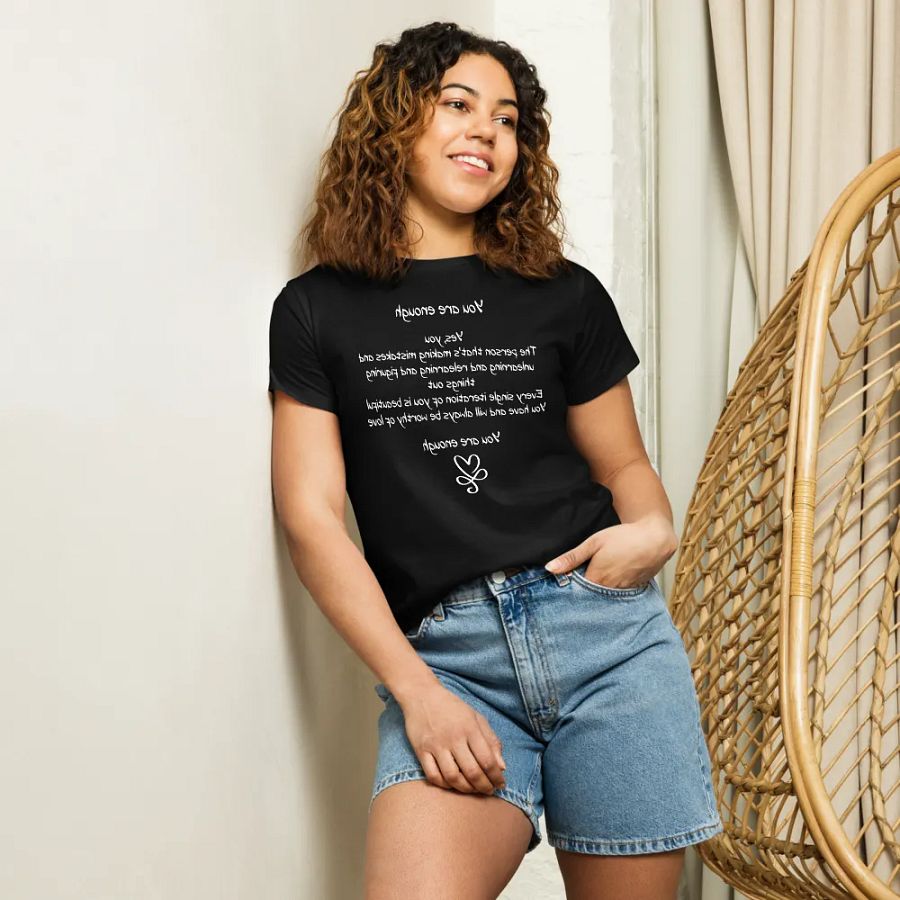 Printed Short T-Shirt - You Are Enough product image (6)