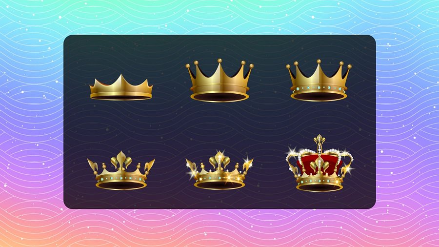 Royal Crown Twitch Badges 6-Pack product image (3)