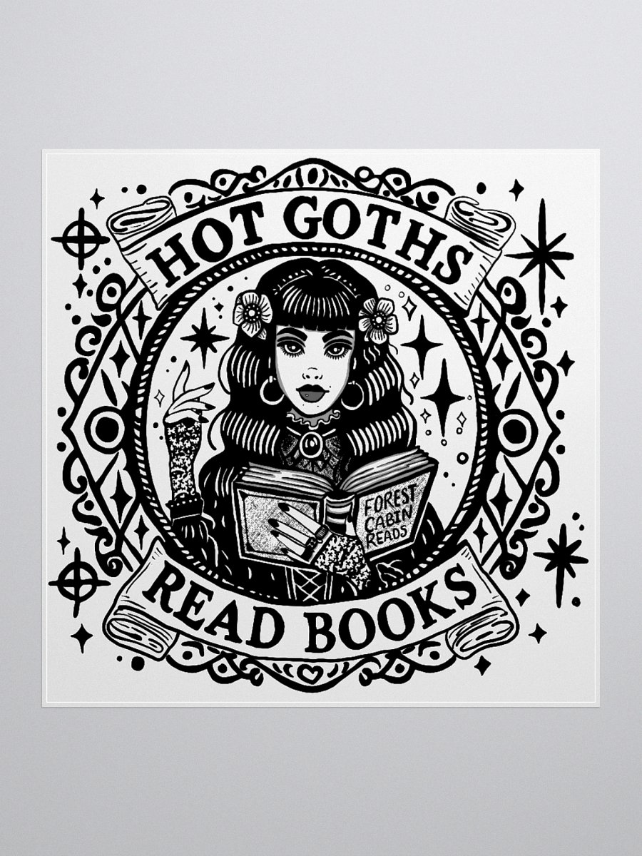 " HOT GOTHS READ BOOKS " Sticker product image (1)
